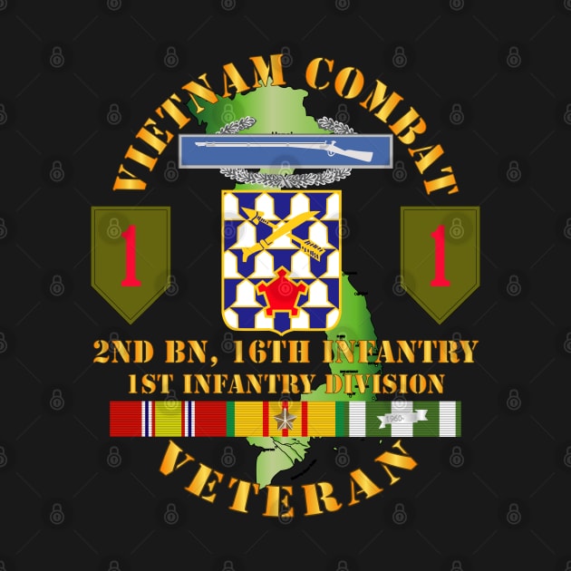 Vietnam Combat Infantry Veteran w 2nd Bn 16th Inf 1st Inf Div SSI by twix123844
