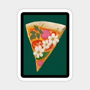 Floral Pizza Magnet