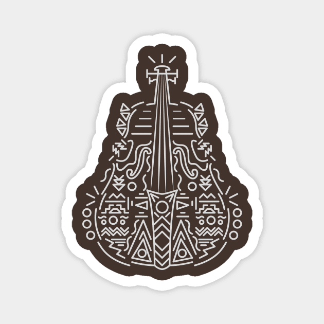 Cello Lines Magnet by JDP Designs