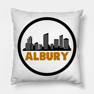 Life Is Better In Albury - Albury Skyline - Albury Tourism - Albury Skyline City Travel & Adventure Lover Pillow