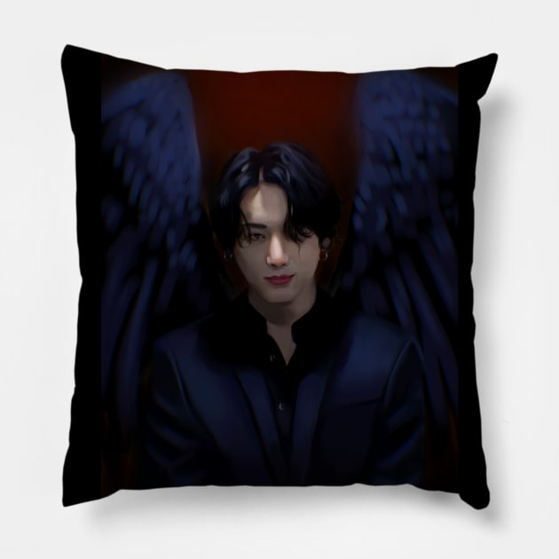 BTS Jungkook Black Swan Pillow by Ansekenamun