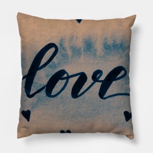 Valentine's Day Watercolor Love – neutral Pillow