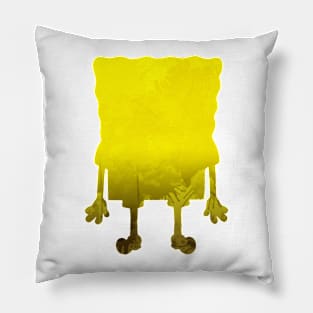 Sponge Inspired Silhouette Pillow