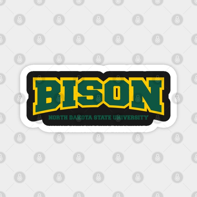 BISON - North Dakota State University Magnet by Josh Wuflestad