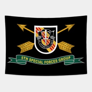 5th Special Forces Group - Vietnam - Flash w Br - Ribbon X 300 Tapestry