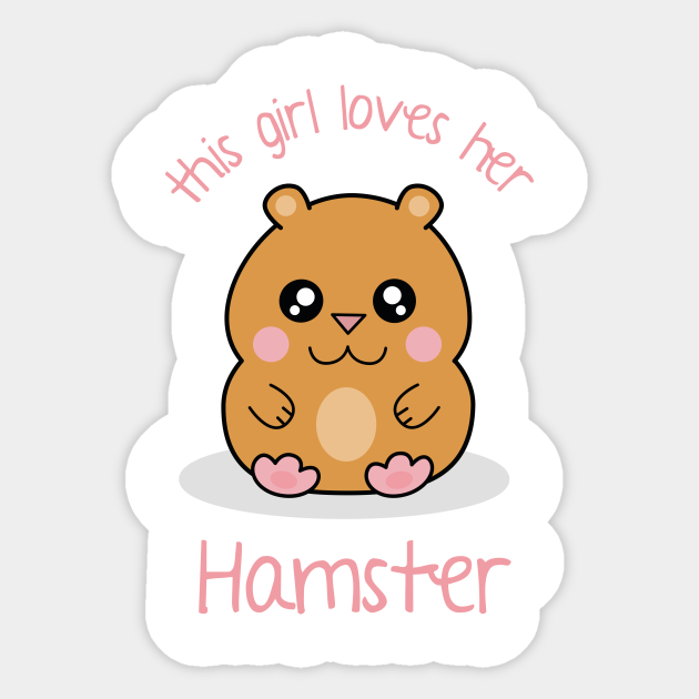 Cute Kawaii Dwarf Hamster Cartoon Girl - Kawaii Hamster - Sticker | TeePublic Cute Kawaii Dwarf Hamster Cartoon Girl - Kawaii Hamster - Sticker | TeePublic