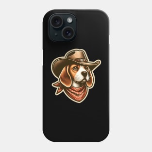 Beagle Cowboy Phone Case