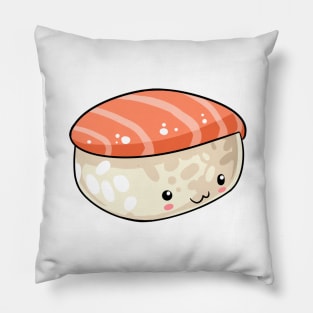 Kawaii food salmon nigiri Japanese style Pillow