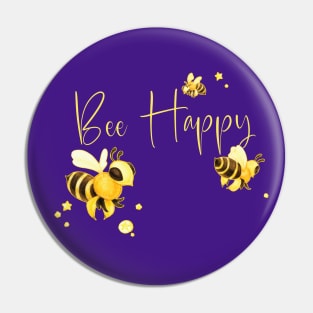 Bee Happy Pin