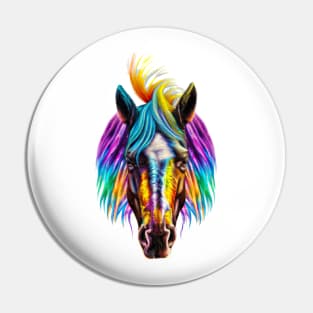 Colorful Horse Pin