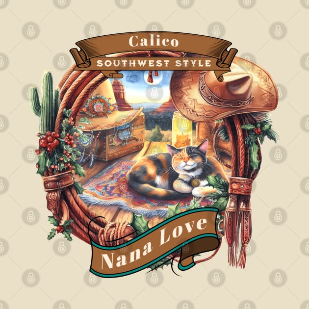 Southwest Sedona Country Cat Nana Love 3BC by catsloveart