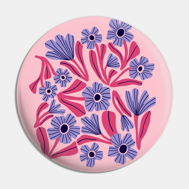 Boho blooms in pink and blue Pin by Natalisa