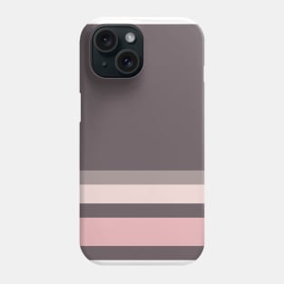 A marvelous miscellany of Wenge, Spanish Gray, Lotion Pink and Soft Pink stripes. Phone Case