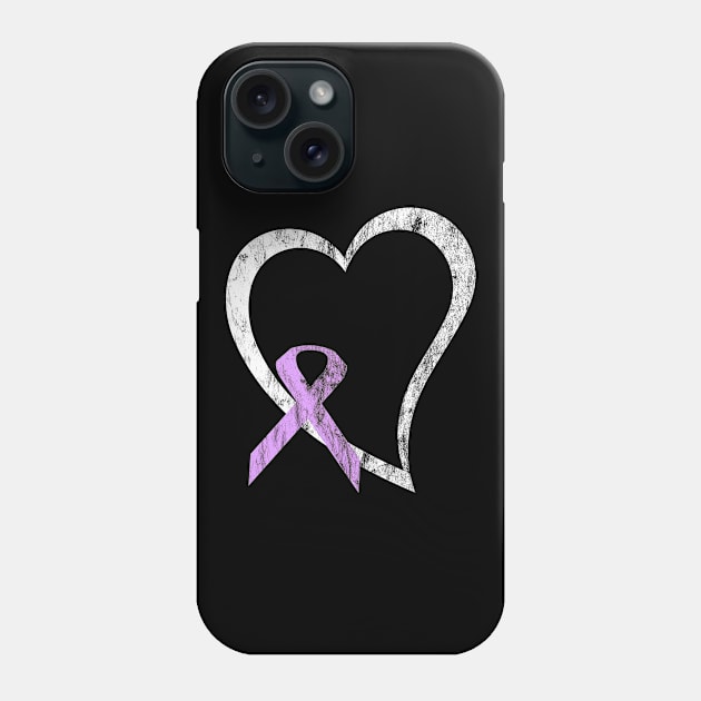 Purple Ribbon Awareness Domestic violence, religious tolerance, animal abuse, the victims of 9/11 (includes police and firefighters), pancreatic cancer, Crohn's Disease Phone Case by familycuteycom