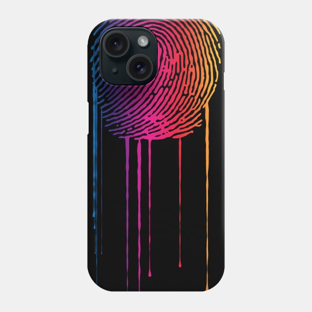 Rainbow Fingerprint Phone Case by bobyberto