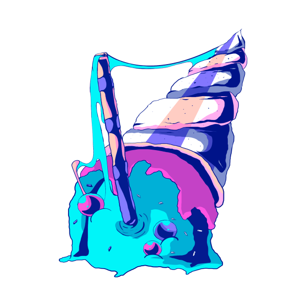 melted ice cream by Lenbor