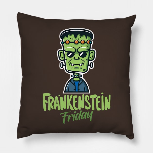 Frankenstein Friday – October Pillow by irfankokabi