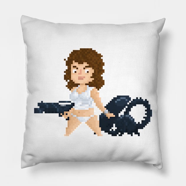 Alien & Ripley Pillow by YayPixel