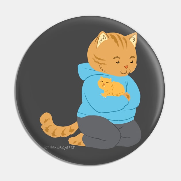 Baby Kitty Pin by SarahWrightArt