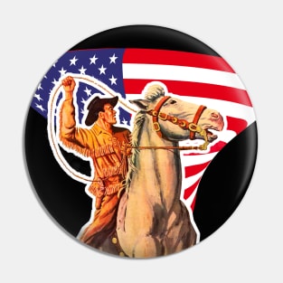 The Patriot of Rodeo - American Cowboy Pin