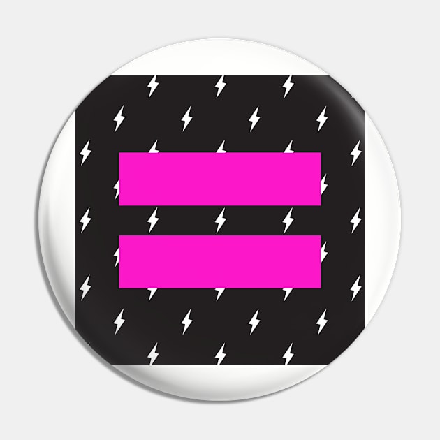 Bold Bolt Equality Pin by silversurfer2000