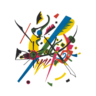 White Green Yellow Blue Red Black Magenta Kandinsky T-Shirt