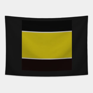 yellow and black abstract minimalist design Tapestry