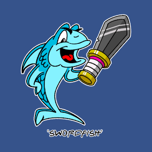 Swordfish Cartoon Character T-Shirt