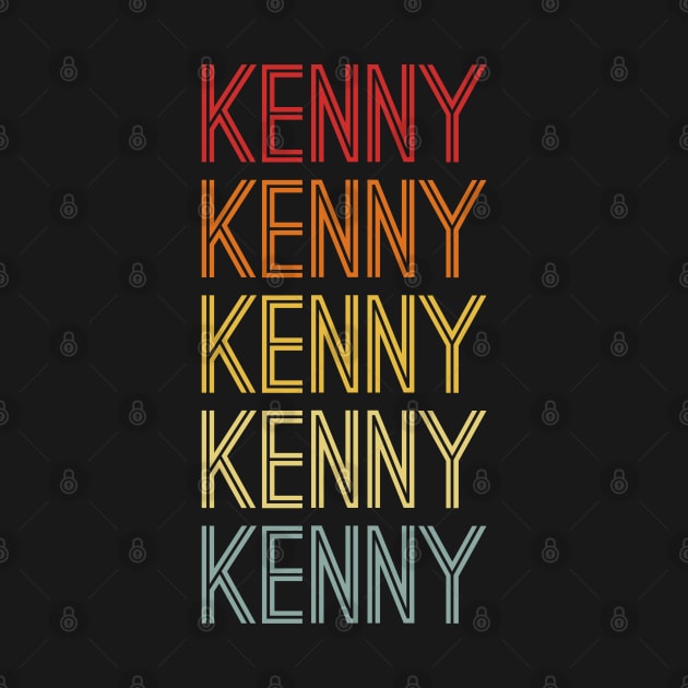 Kenny Name Vintage Retro Gift Named Kenny by CoolDesignsDz