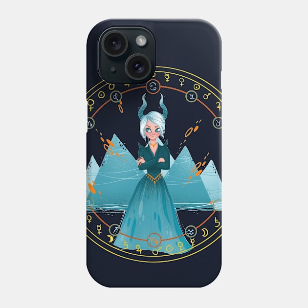 Capricorn Phone Case by Karmina Art