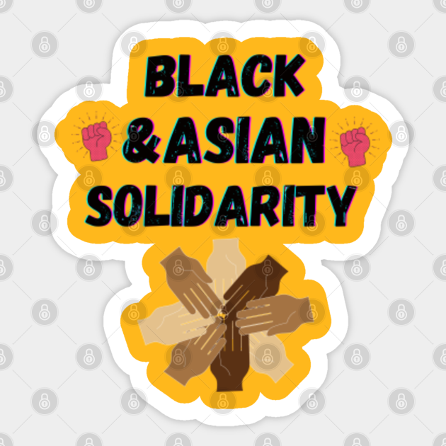 black asian solidarity Stop AAPI Hate - Stop Aapi Hate - Sticker