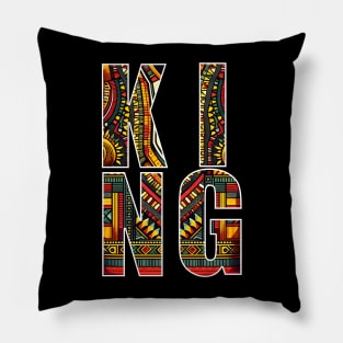 Melanin Black Pride Dashiki Pattern Afrocentric Pillow