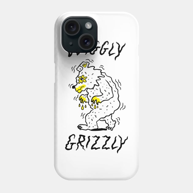 Wiggly Grizzly Phone Case by iota