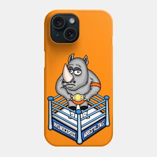 RHINOCEROS WRESTLER Phone Case