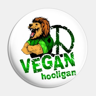 Vegan hooligan - Lion Pin