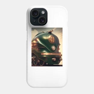 Art Deco Style Trains Phone Case