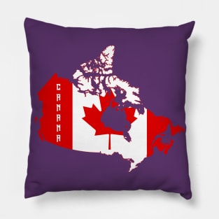 Canada flag & map Pillow