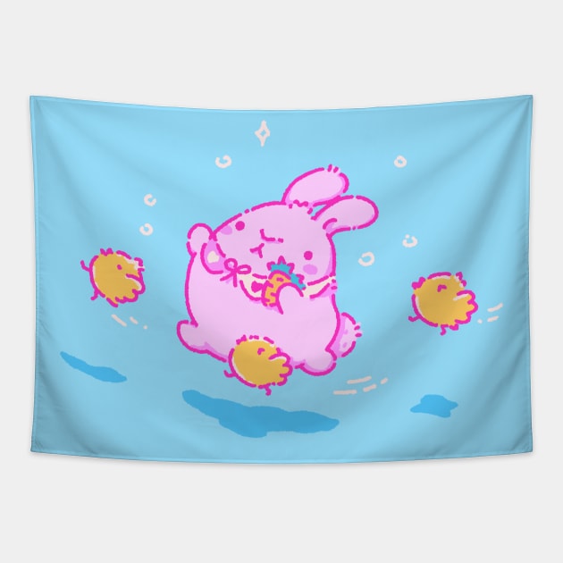 Easter buuny Tapestry by Tinyarts