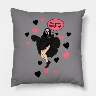 Ghost face and Marilyn Monroe, No you hang up, funny scary movie Pillow