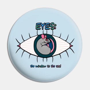 Eyes: The Window To The Soul (Full Color Version) Pin