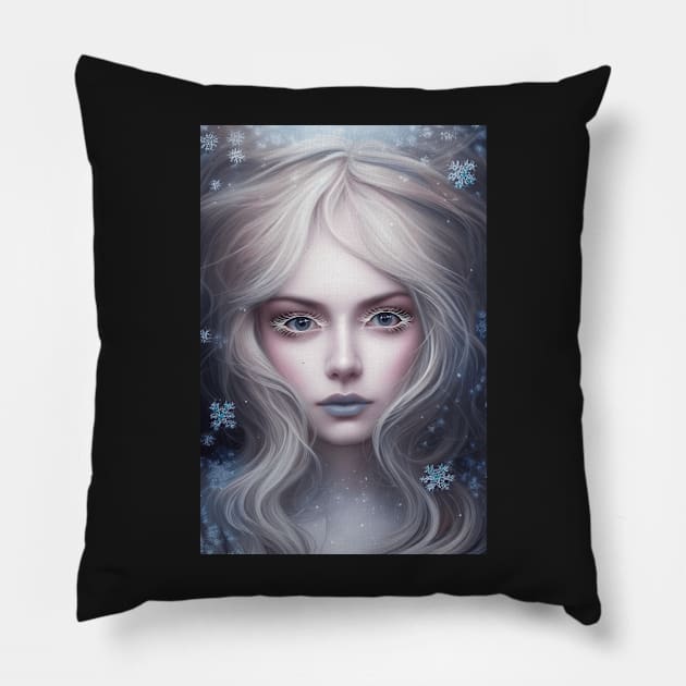 Snow Angel Pillow by RavenRarities
