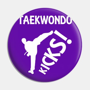 Taekwondo Fans Martial Arts Kicks Pin