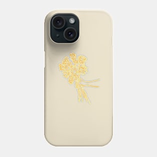 Hand drawn bunch of sunflowers Phone Case