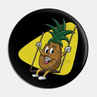 Swinging Retro Pineapple Pin