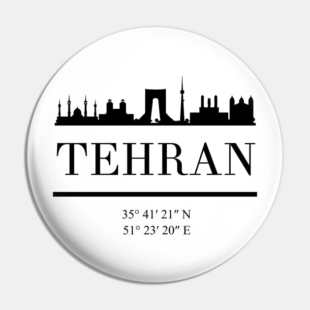 TEHRAN IRAN BLACK SILHOUETTE SKYLINE ART Pin by deificusArt