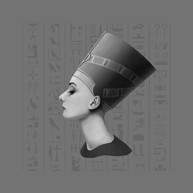 Audrey Hepburn - Nefertiti by JoanTatley