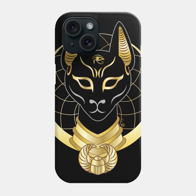 Bastet Phone Case by HagalArt