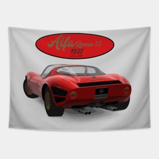 Alfa Romeo 33 1968 Back Tapestry