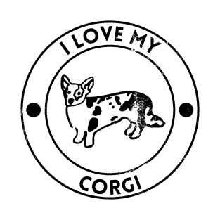 I Love My Corgi For Dog Lovers T-Shirt