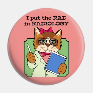 Cute Cat Radiologist Pin